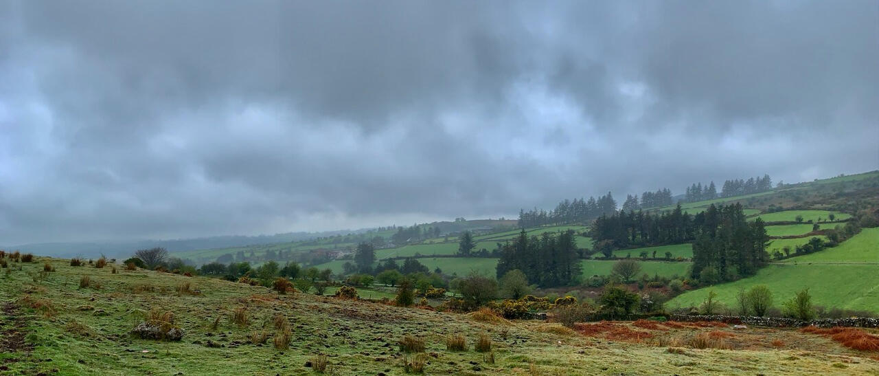 Waterford fields, to illustrate the poem by Kevin MacAlan