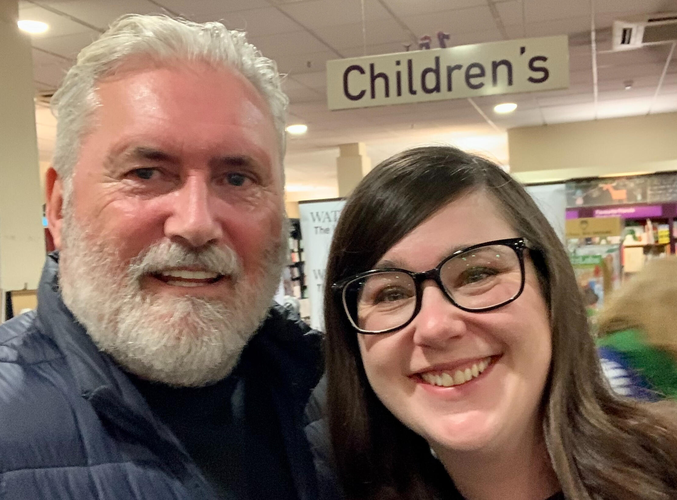 Kevin MacAlan, short story writer, pictured with poet, writer, editor Lauren O'Donovan