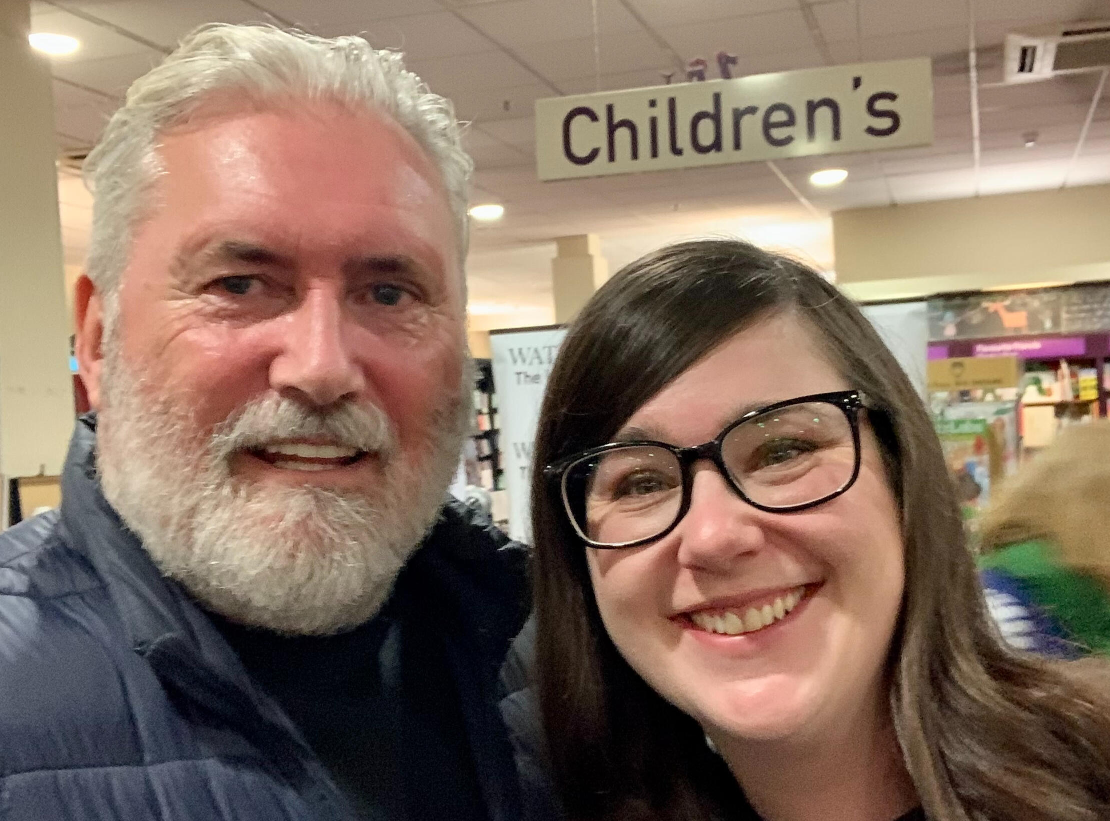 Kevin MacAlan, short story writer, pictured with poet, writer, editor Lauren O'Donovan