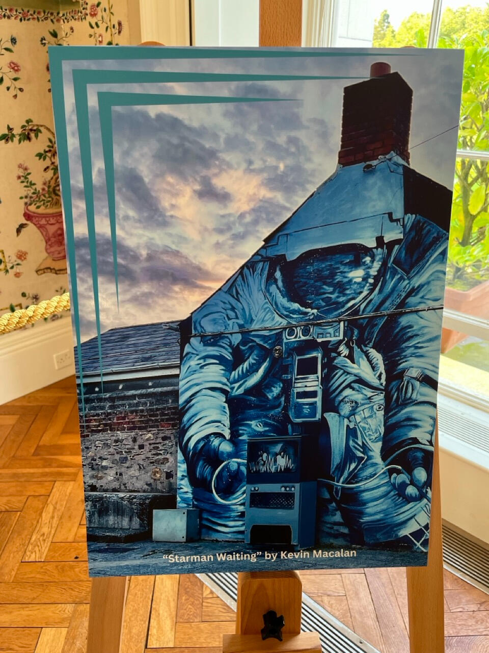 Art derived from a photograph by Kevin MacAlan taken on Davitt's Quay in Dungarvan, Co Waterford.